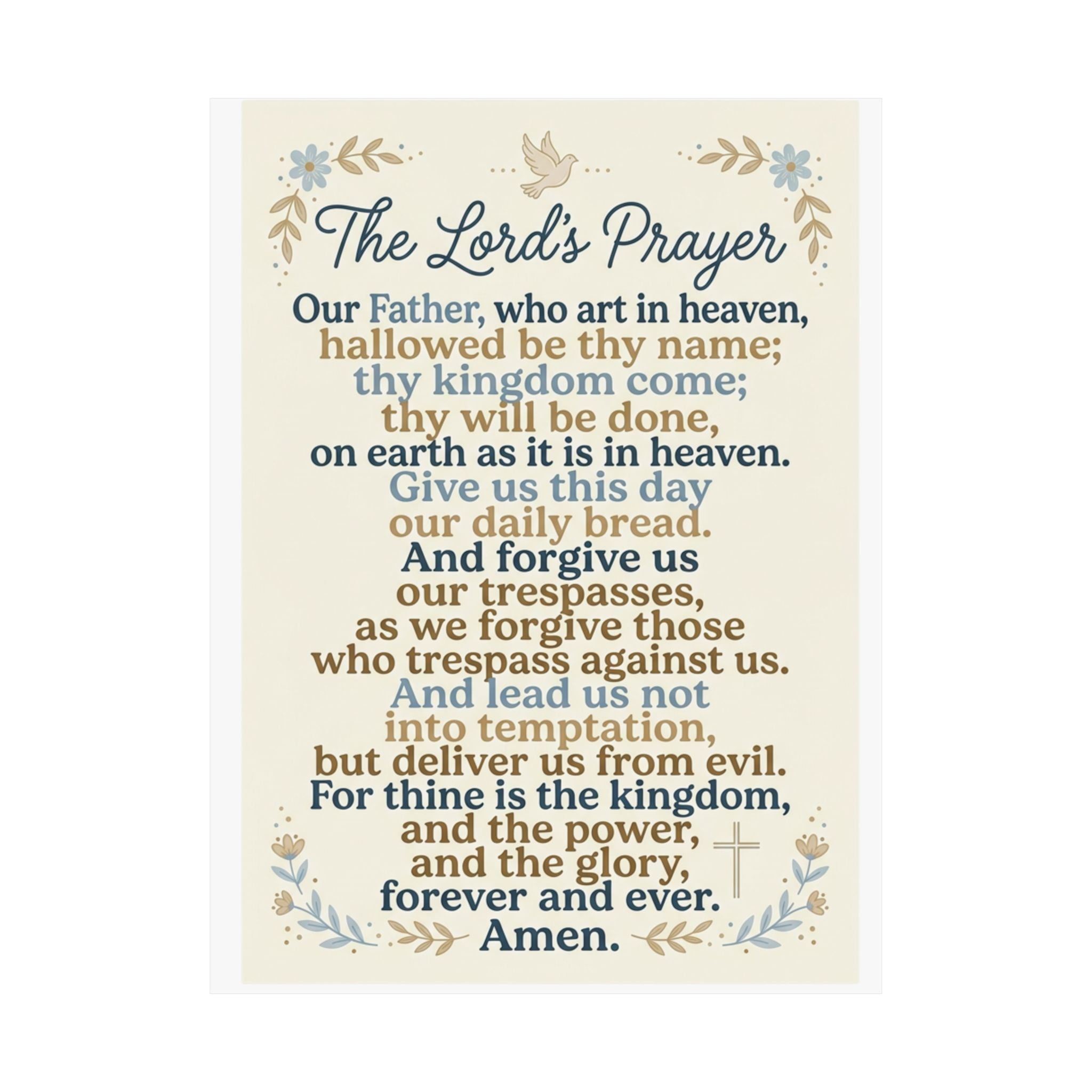 The Lord's Prayer Poster