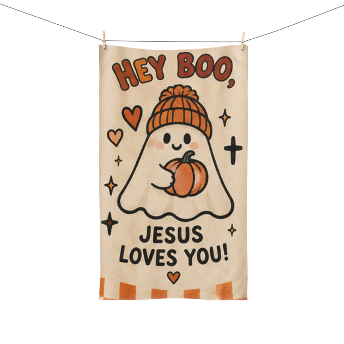 Hey Boo Hand Towel