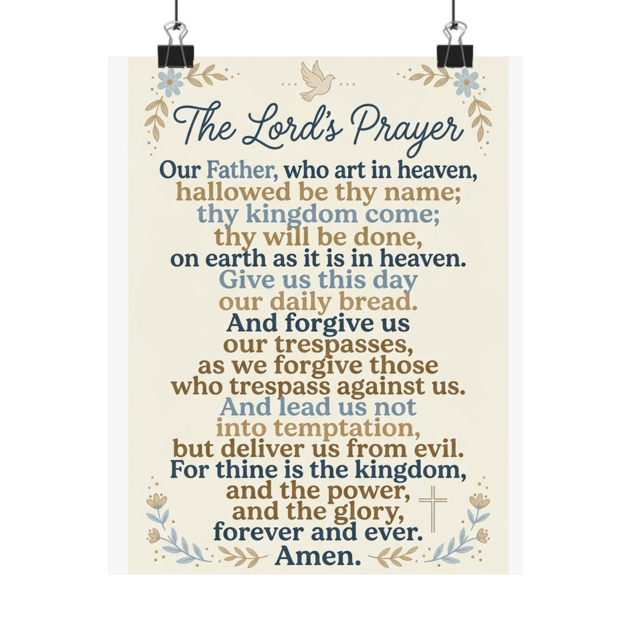 The Lord's Prayer Poster