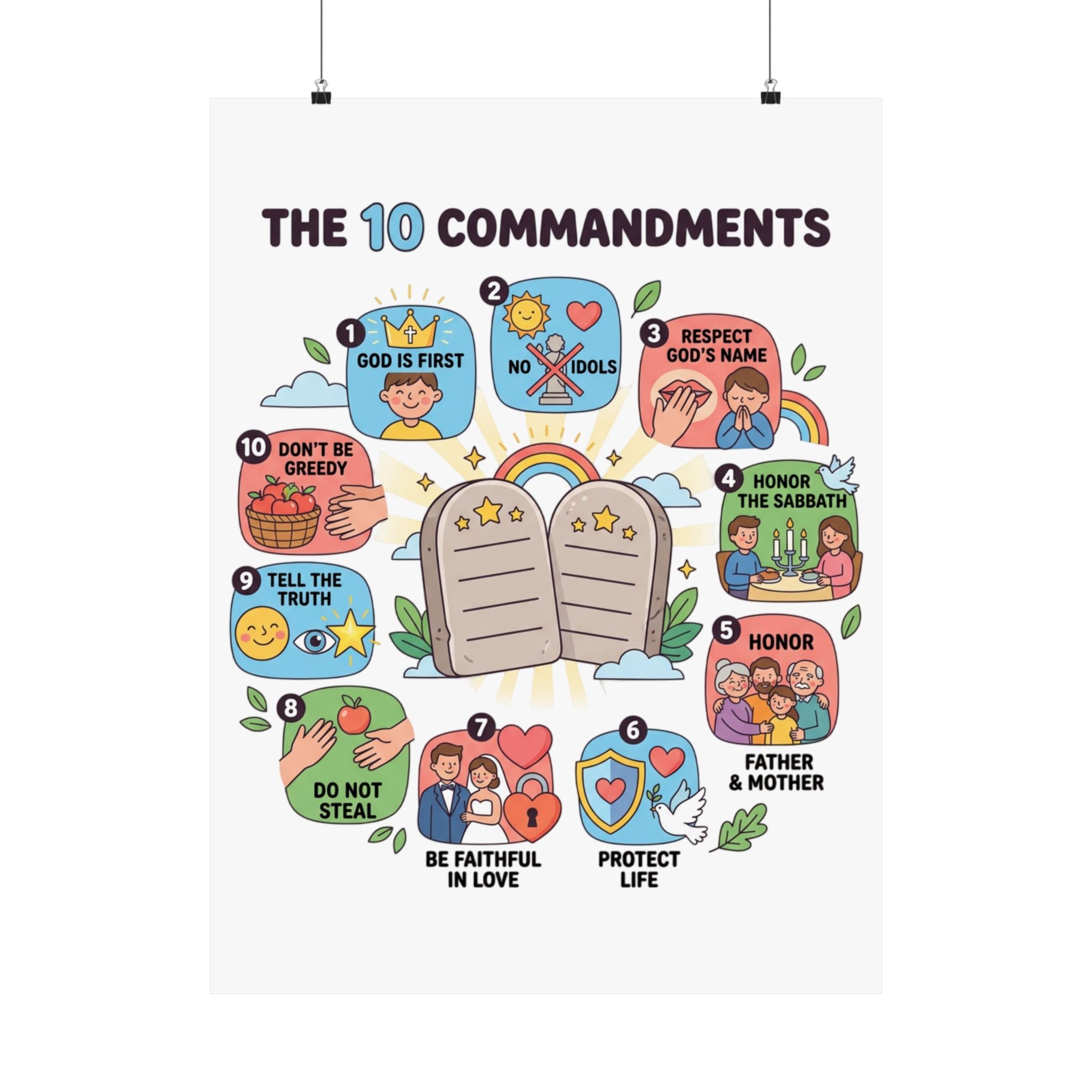 The 10 Commandments Poster