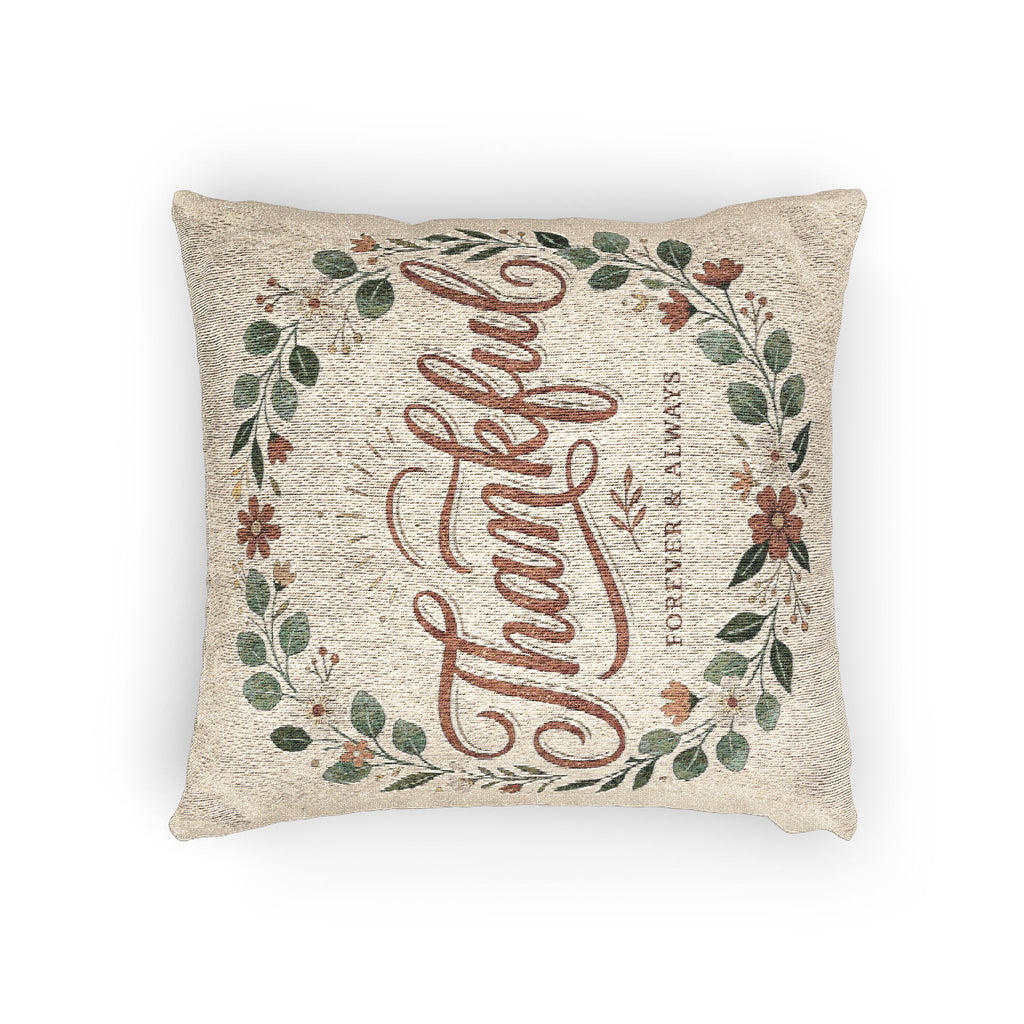 Thankful Woven Pillow