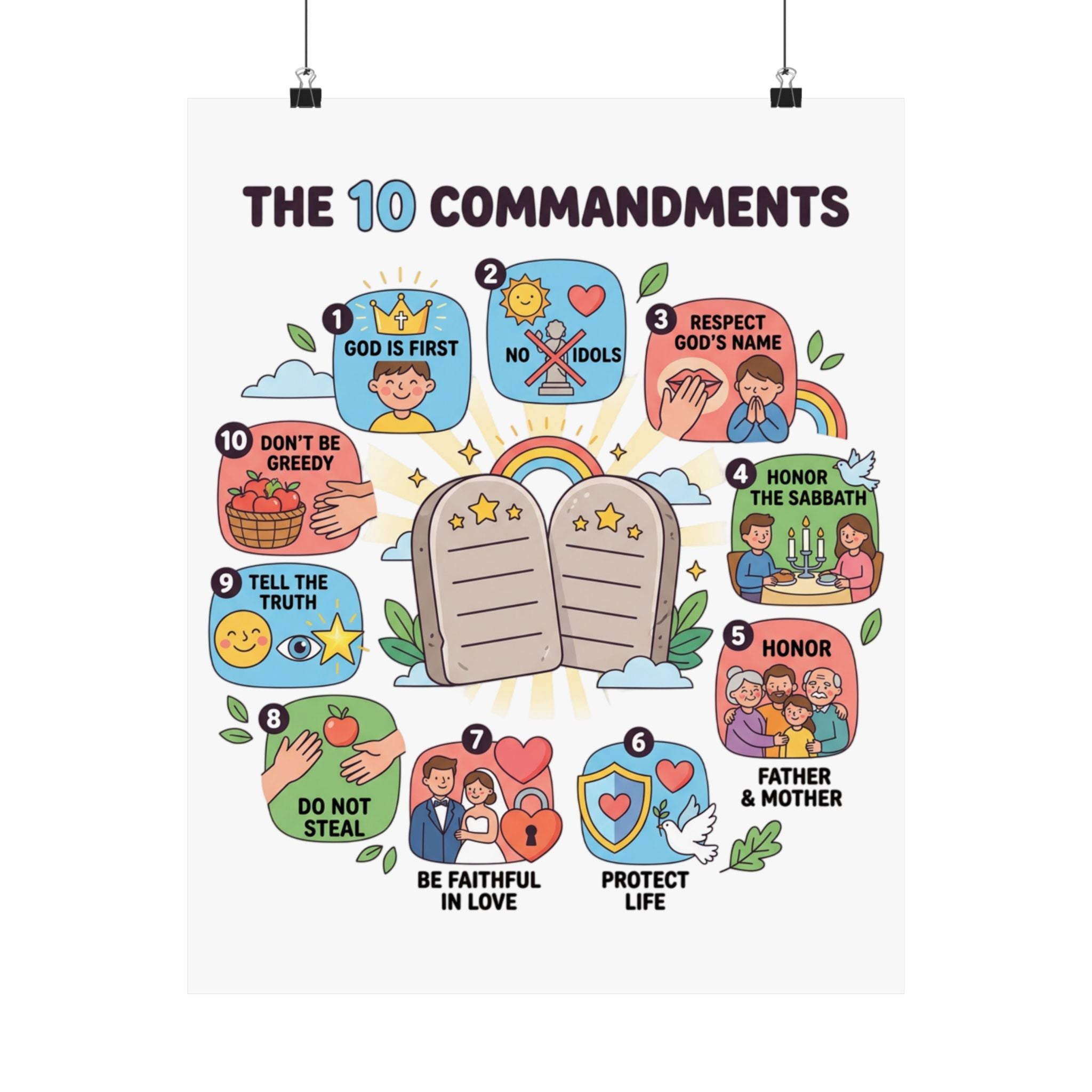 The 10 Commandments Poster