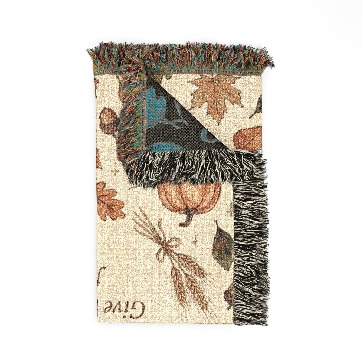 Gather and Give Thanks Woven Blanket