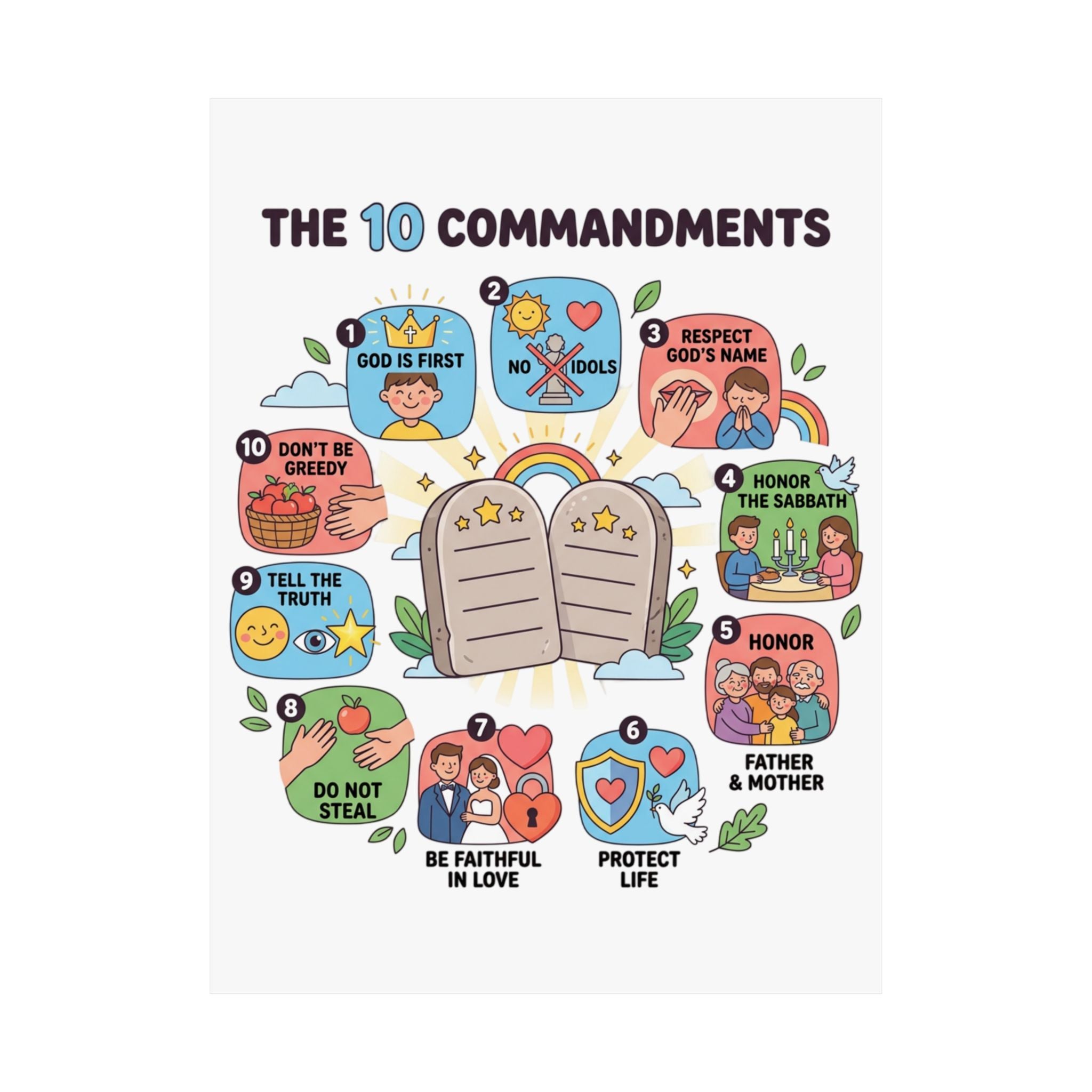 The 10 Commandments Poster