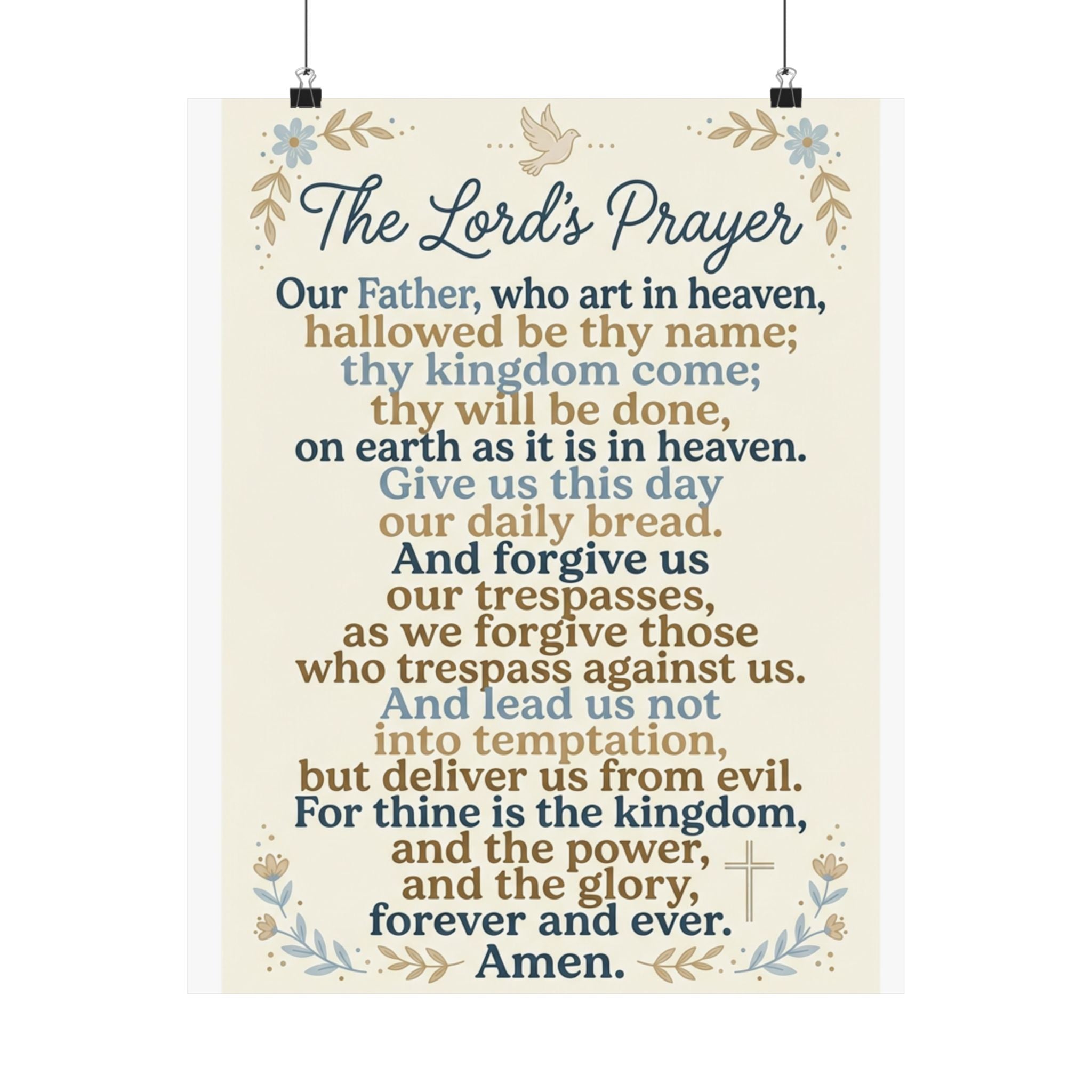 The Lord's Prayer Poster