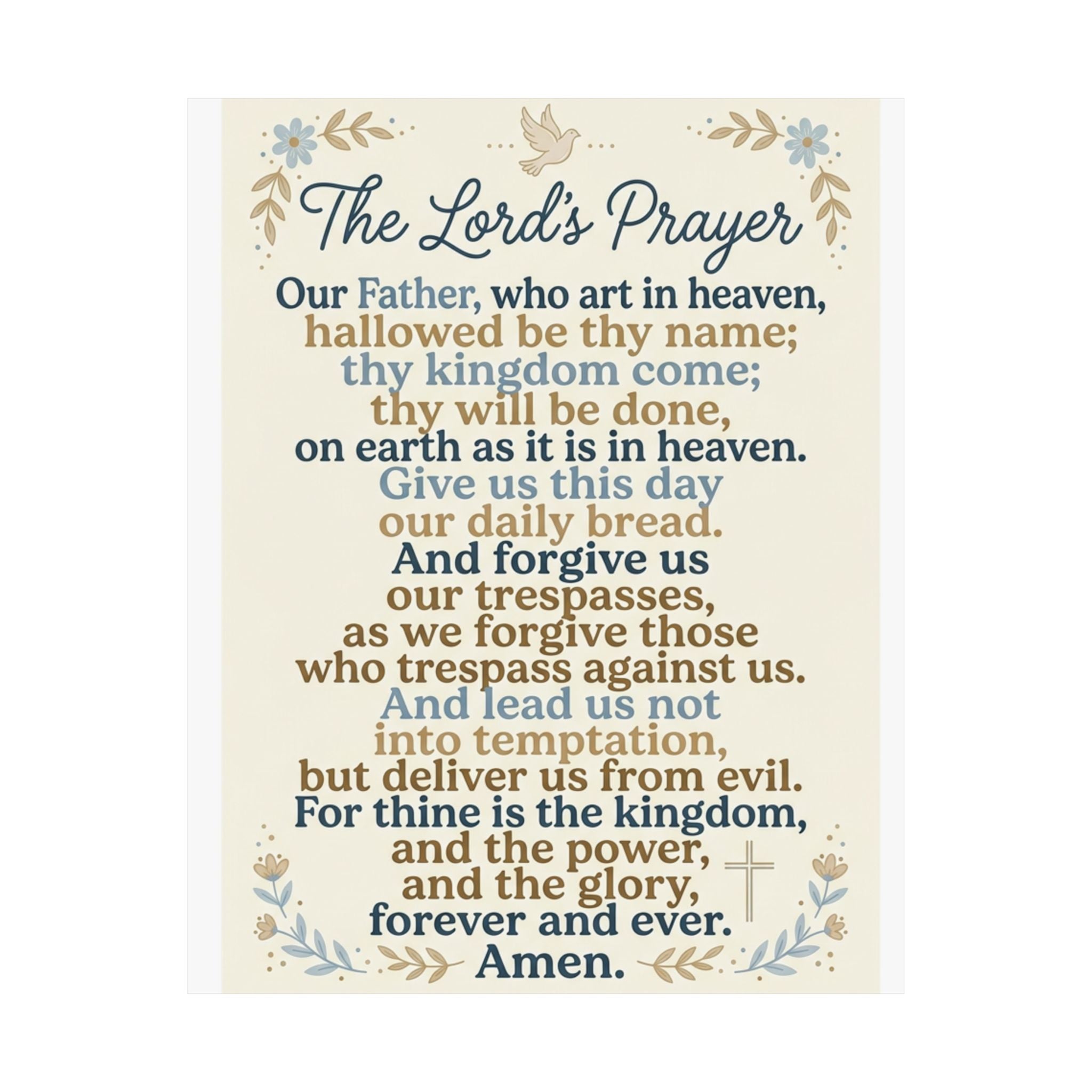 The Lord's Prayer Poster