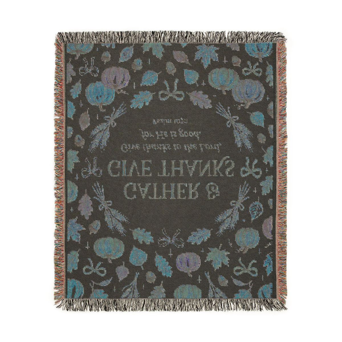 Gather and Give Thanks Woven Blanket