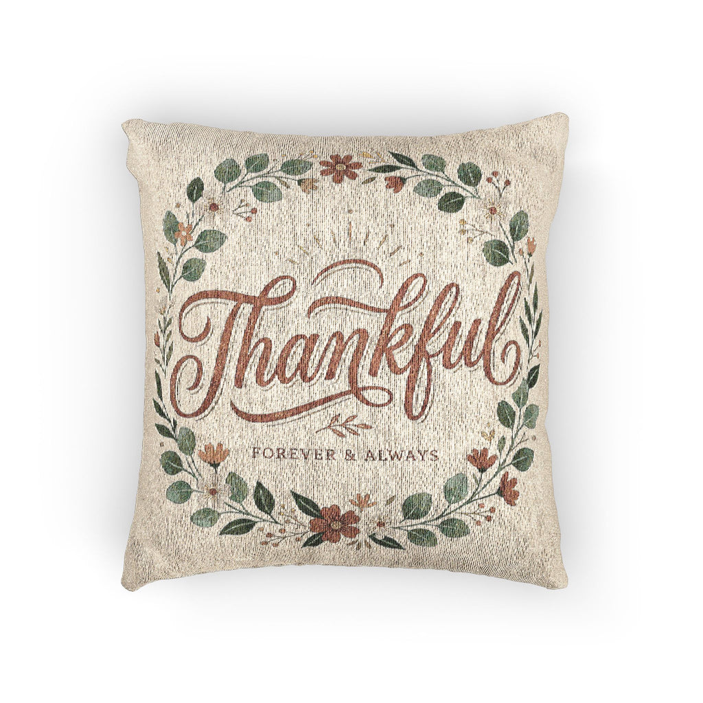 Thankful Woven Pillow