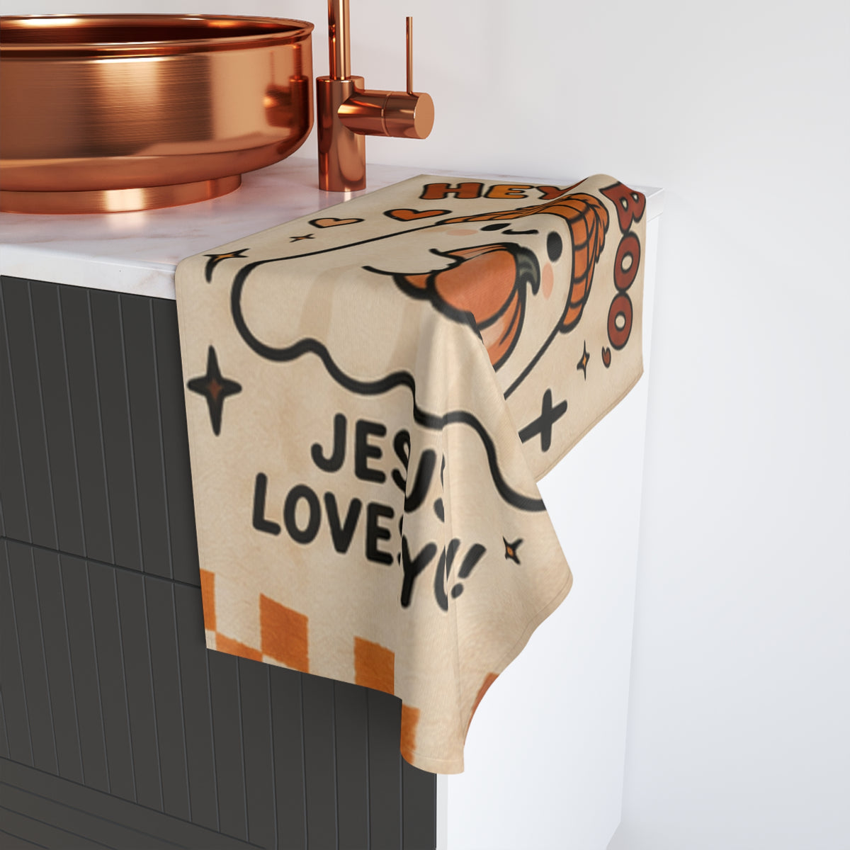Hey Boo Hand Towel