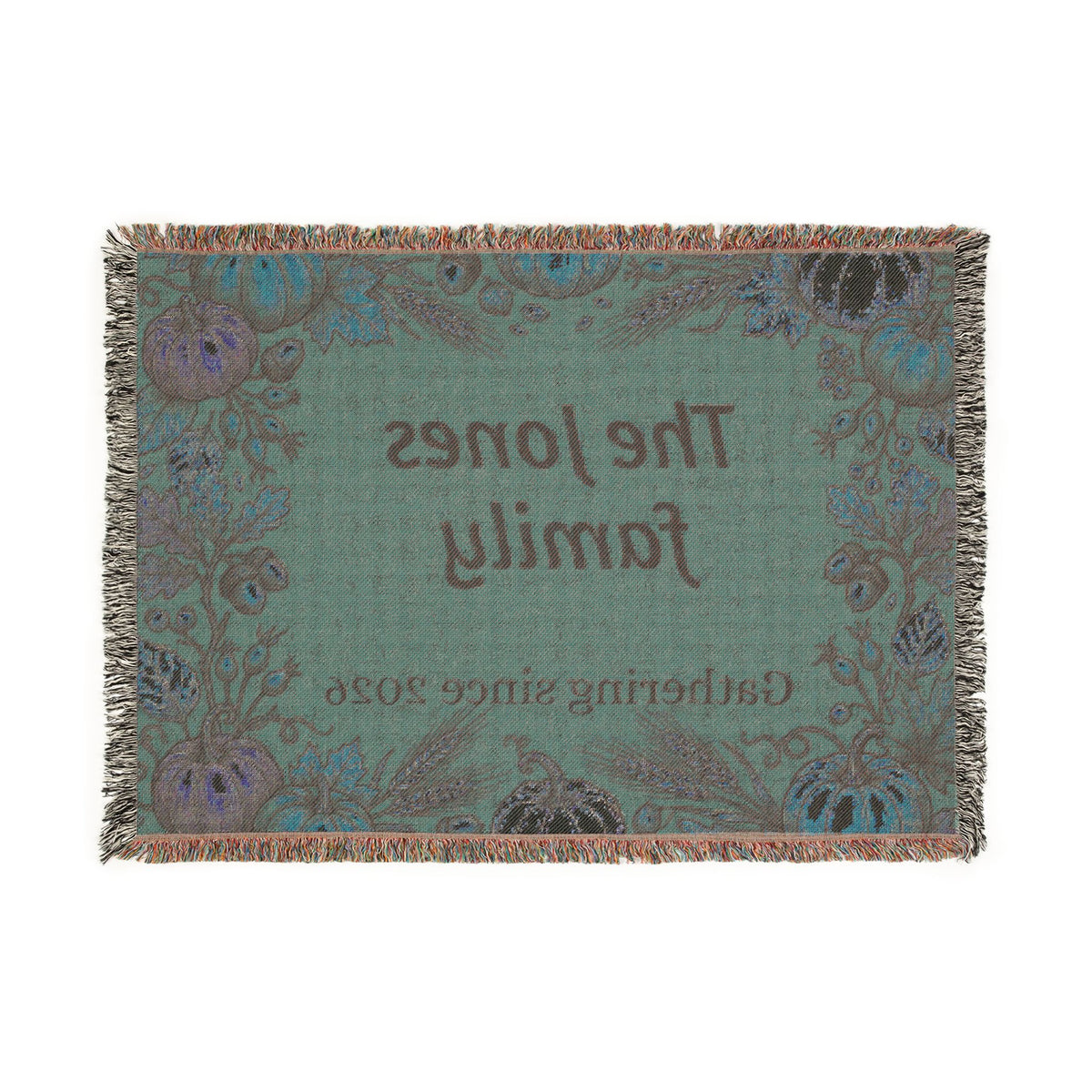 Personalizable Family Name Woven Blanket
