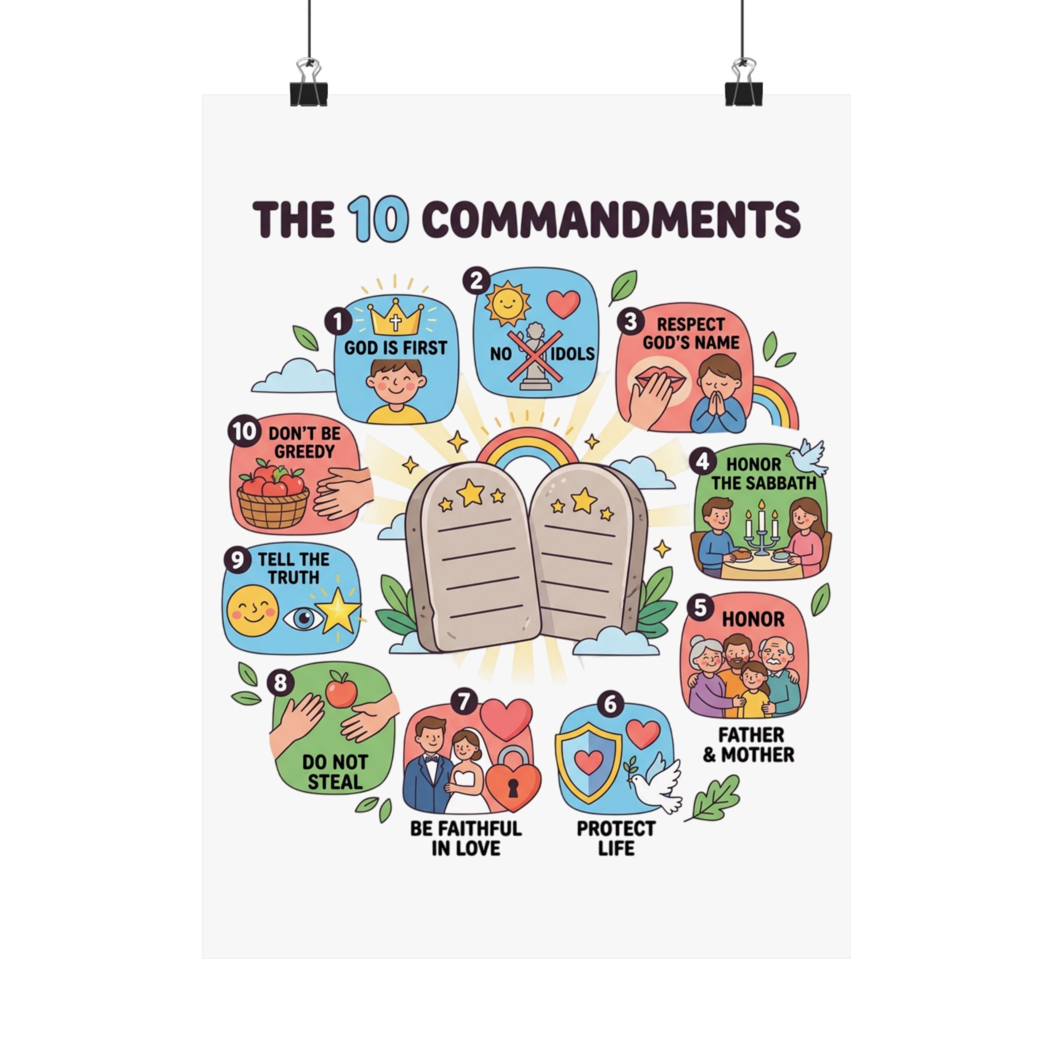 The 10 Commandments Poster