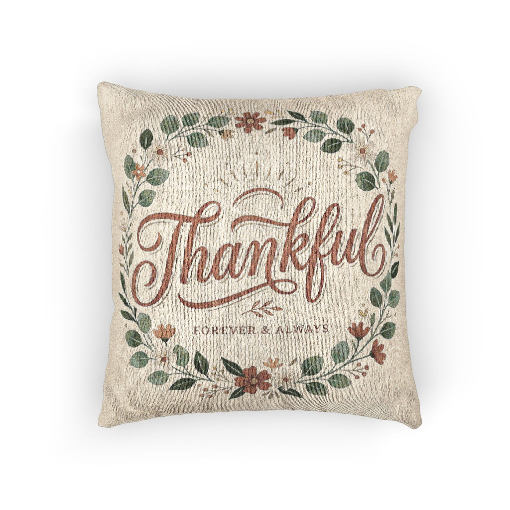 Thankful Woven Pillow