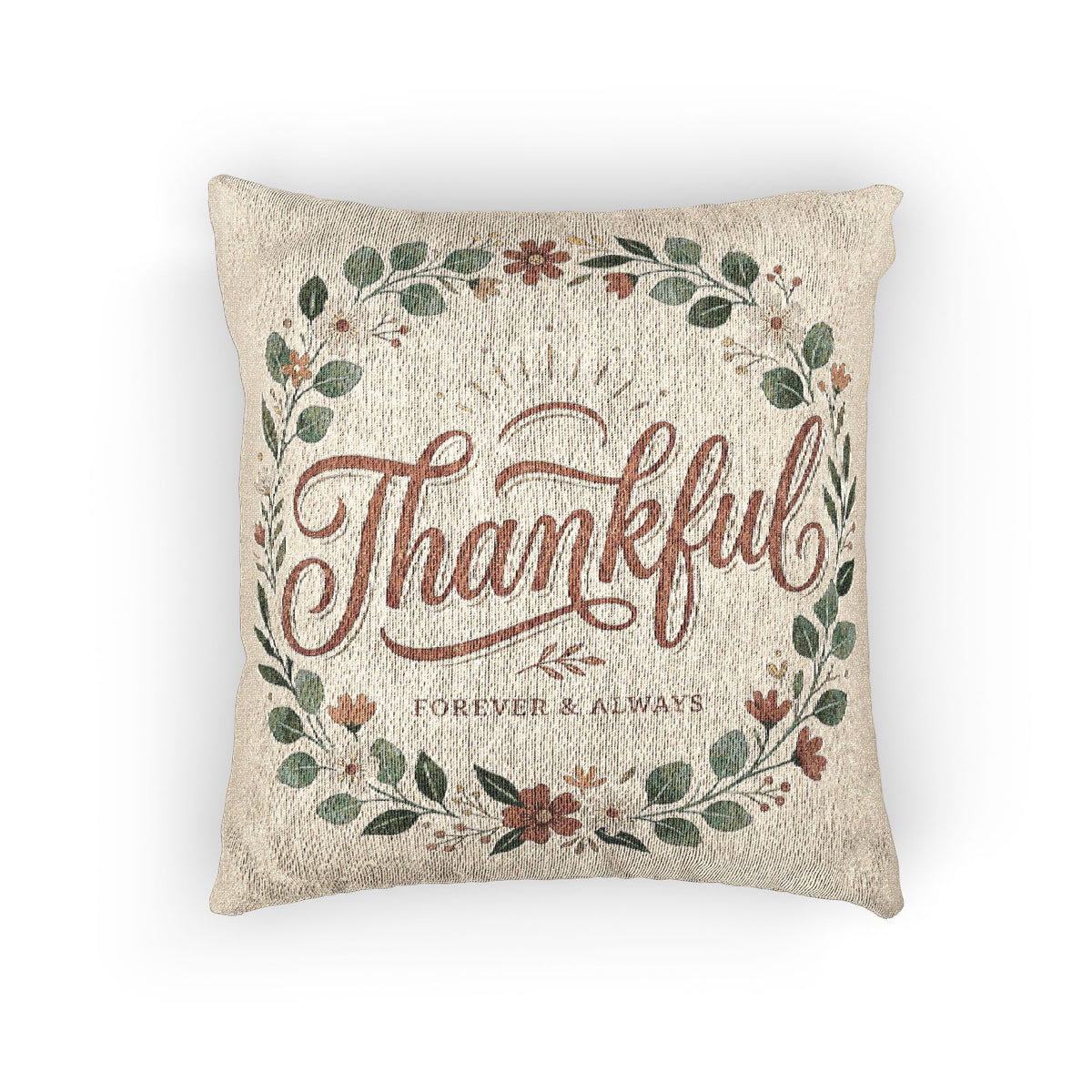 Thankful Woven Pillow