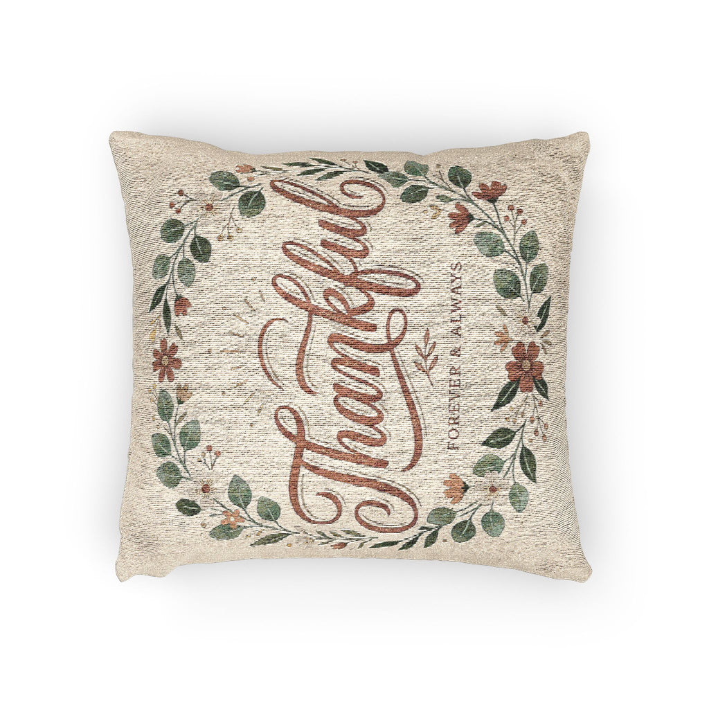 Thankful Woven Pillow