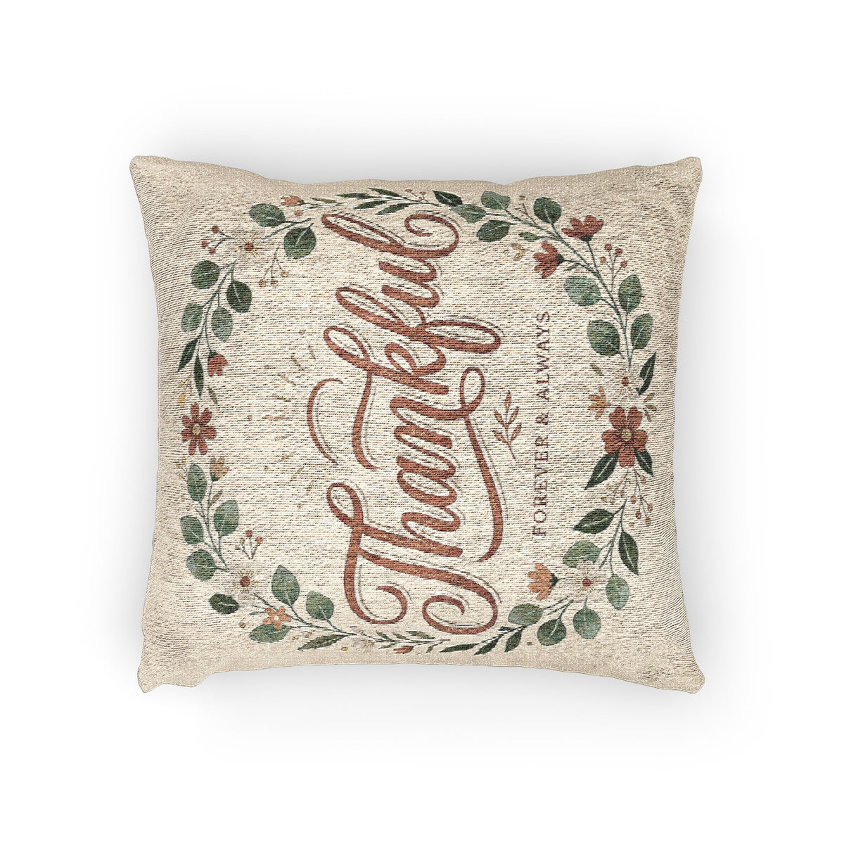 Thankful Woven Pillow