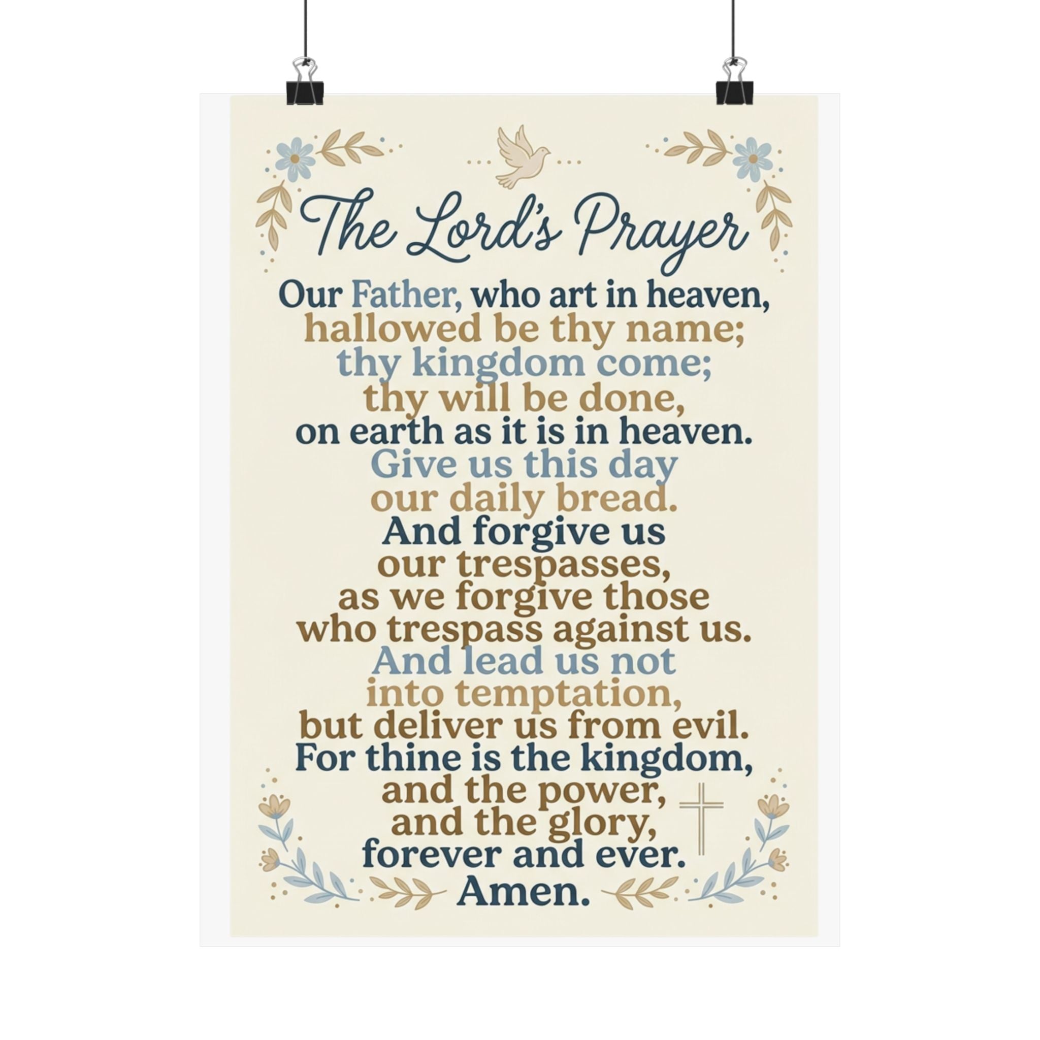 The Lord's Prayer Poster