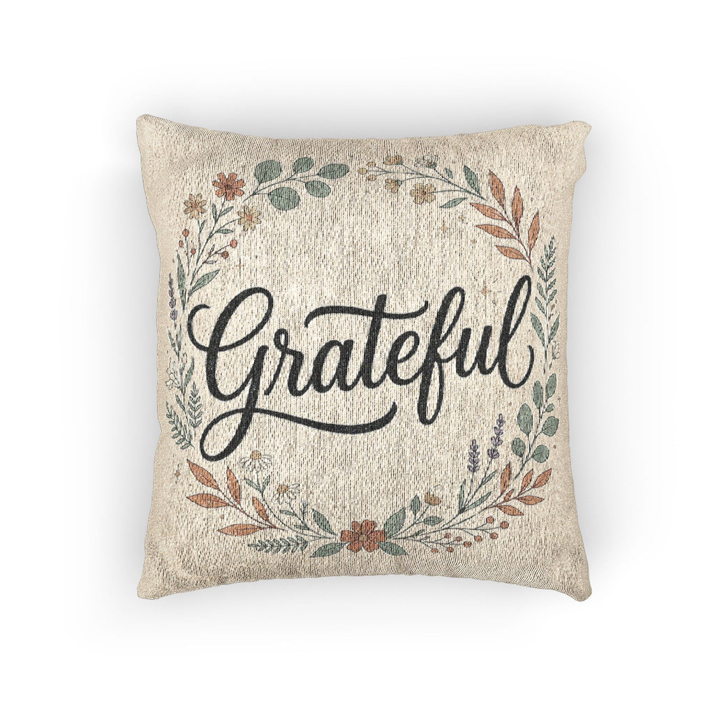 Grateful Woven Pillow