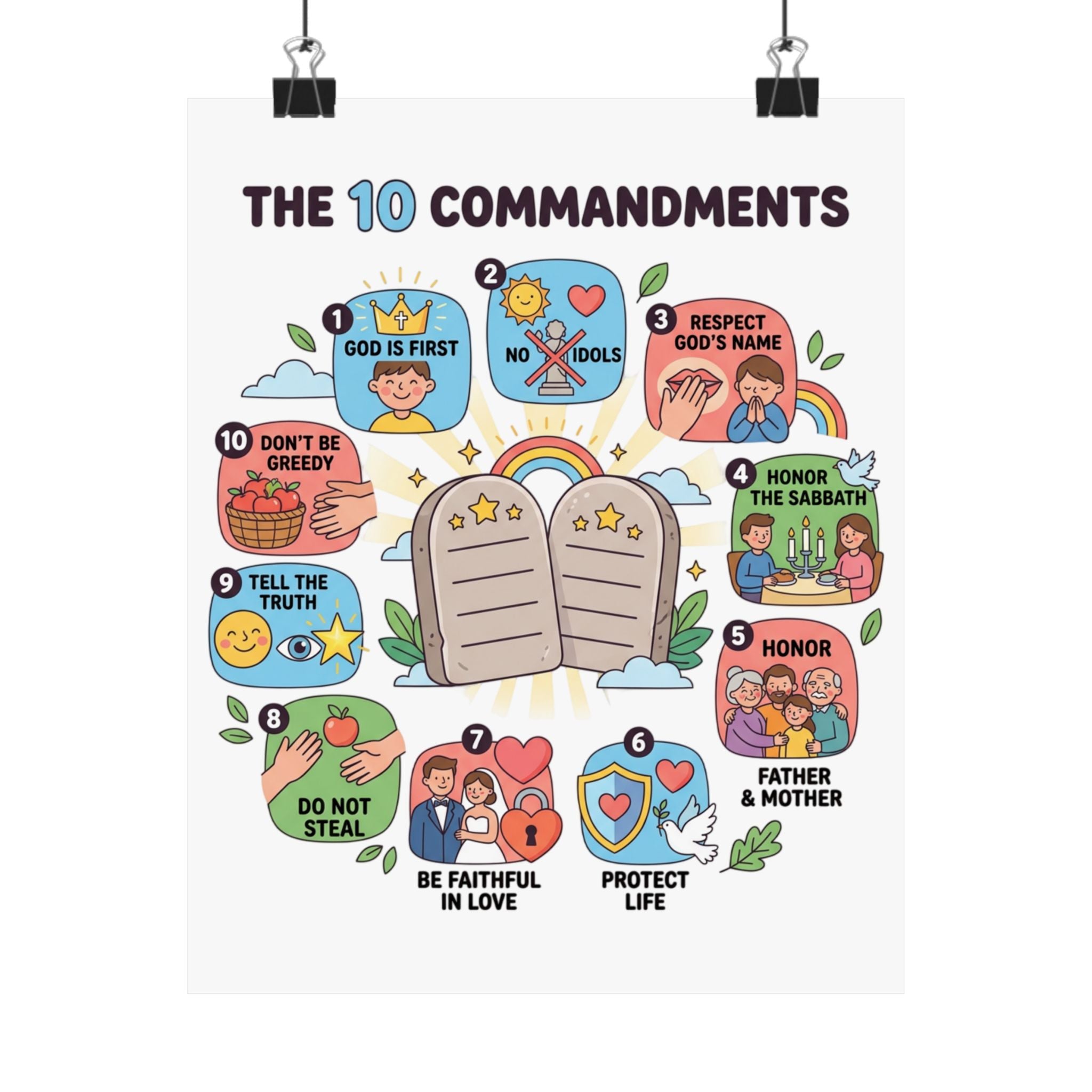The 10 Commandments Poster