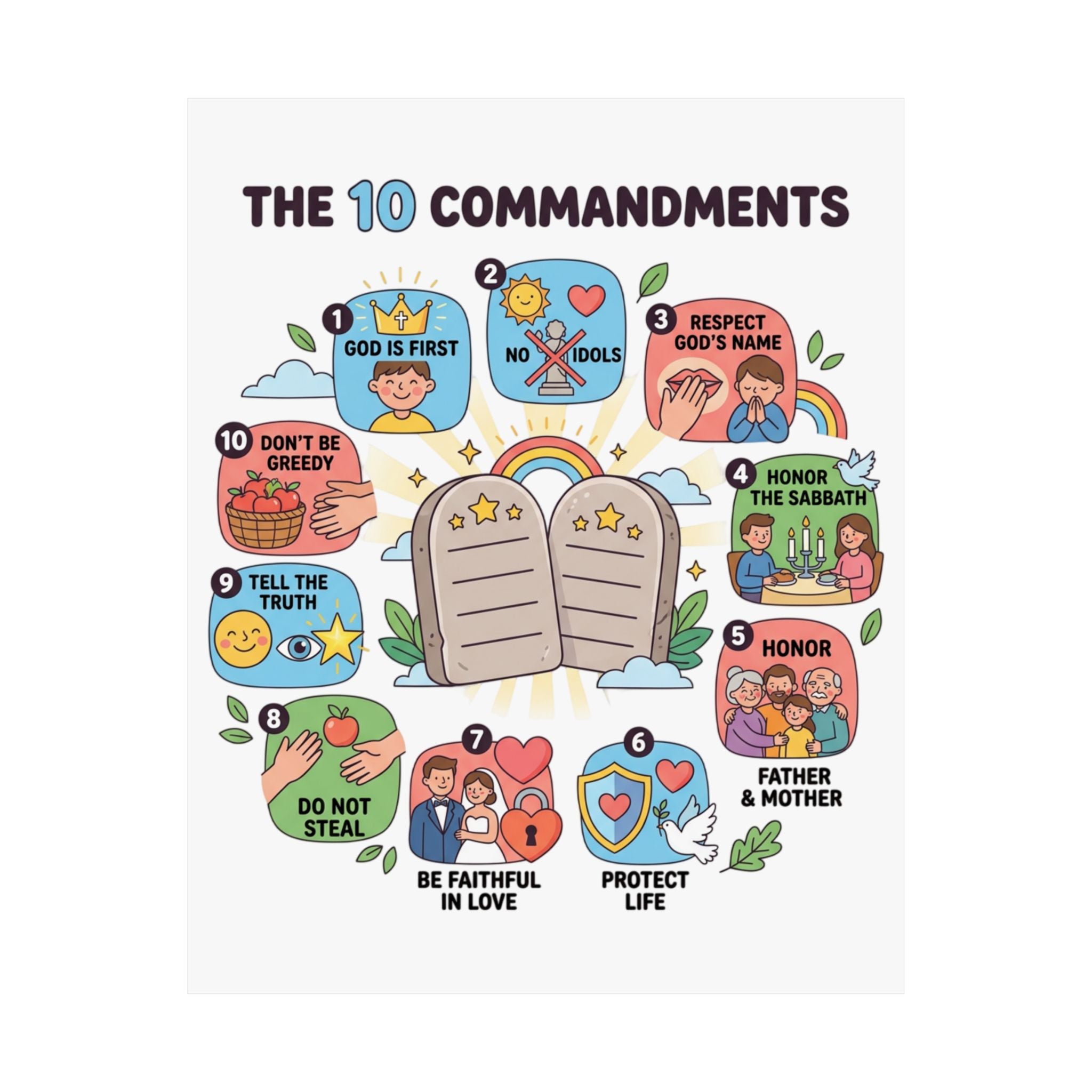 The 10 Commandments Poster