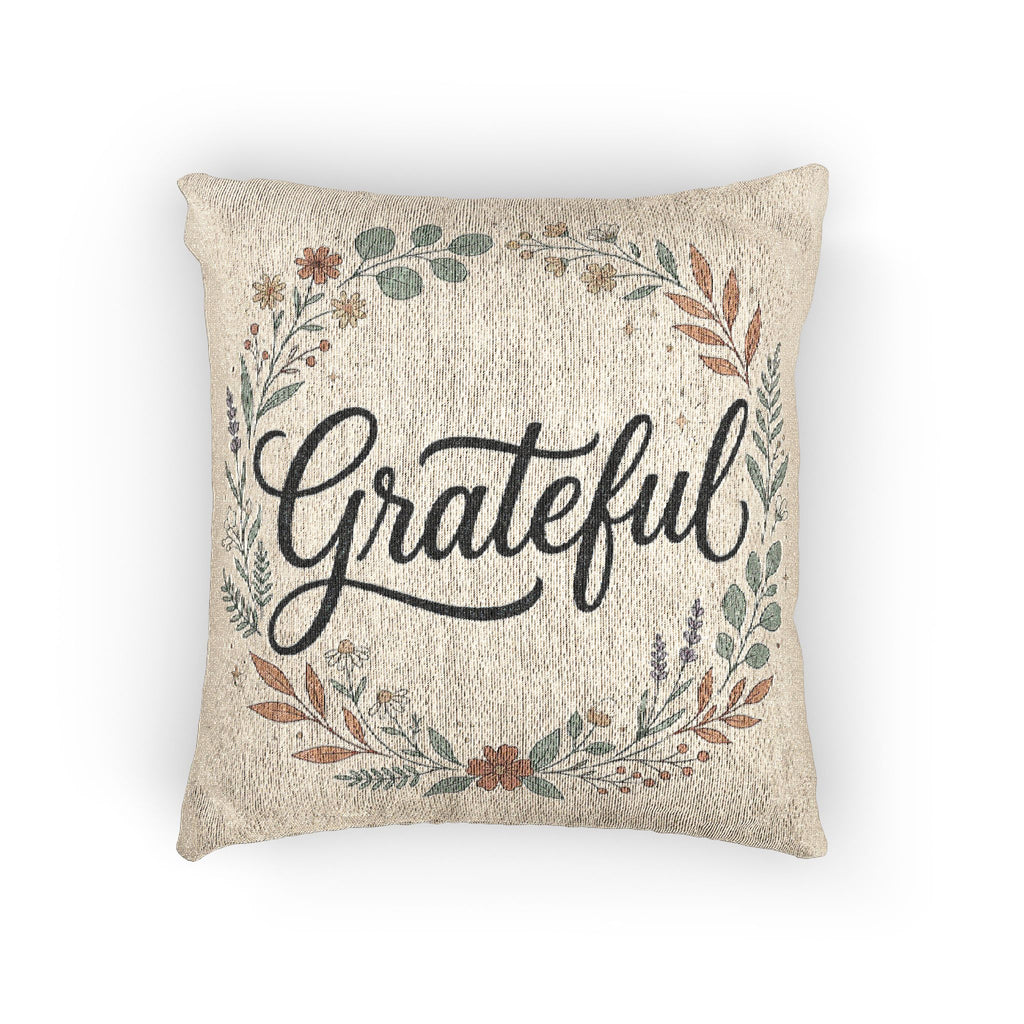 Grateful Woven Pillow